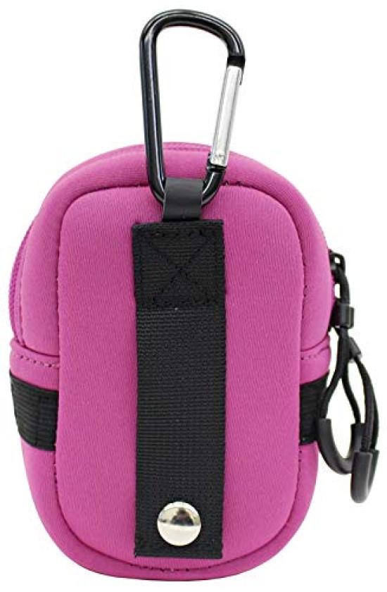 Blue Tee Golf Stretch Pouch AC009 and Multi-Purpose [Stores balls, rangefinders, more!] (Pink)