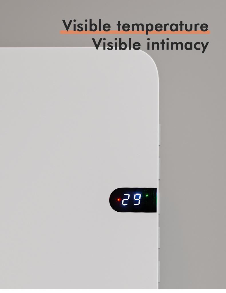 Wall-Mounted Instant Convection Heater, 110V Electric Model, US & Japan Standard, for Home Use.