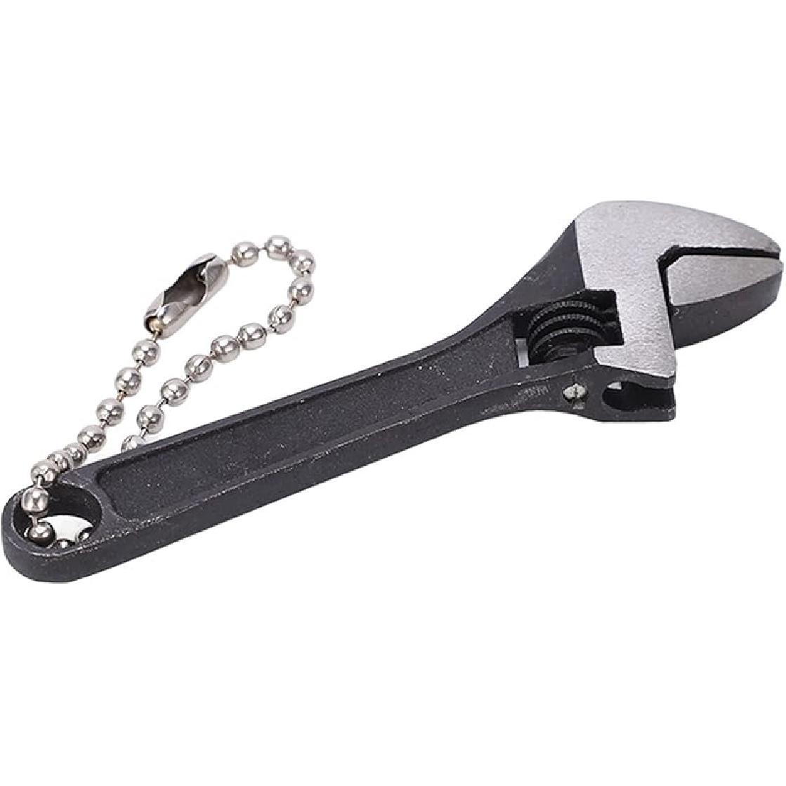 

Qiilu Мини Размер Гаечный Ключ Инструмент, Брелок Гаечный Ключ Сталь Оцинкованный Регулируемый Портативный Профессиональный Высокая Твердость Мини Гаечный Ключ для Промышленности 2.5 inch black