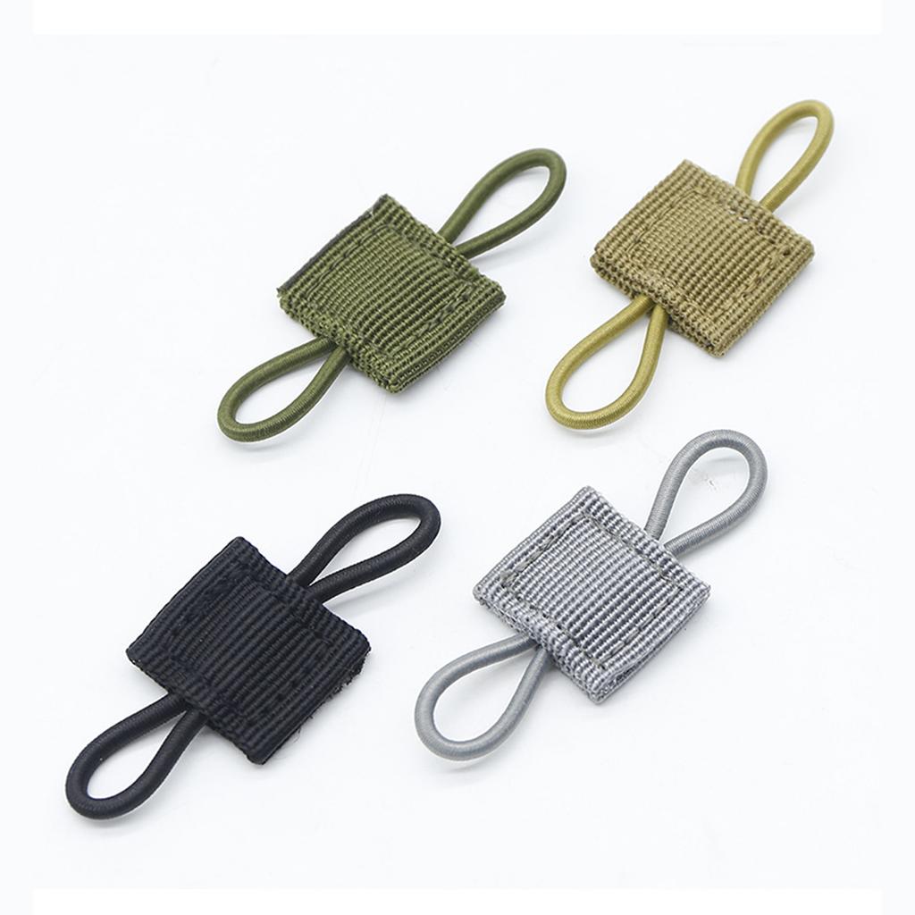 10 Pcs Tactical Gear Holder Clip Molle Webbing Retainer Elastic Binding Ribbon Buckle for Tactical Vests Backpacks
