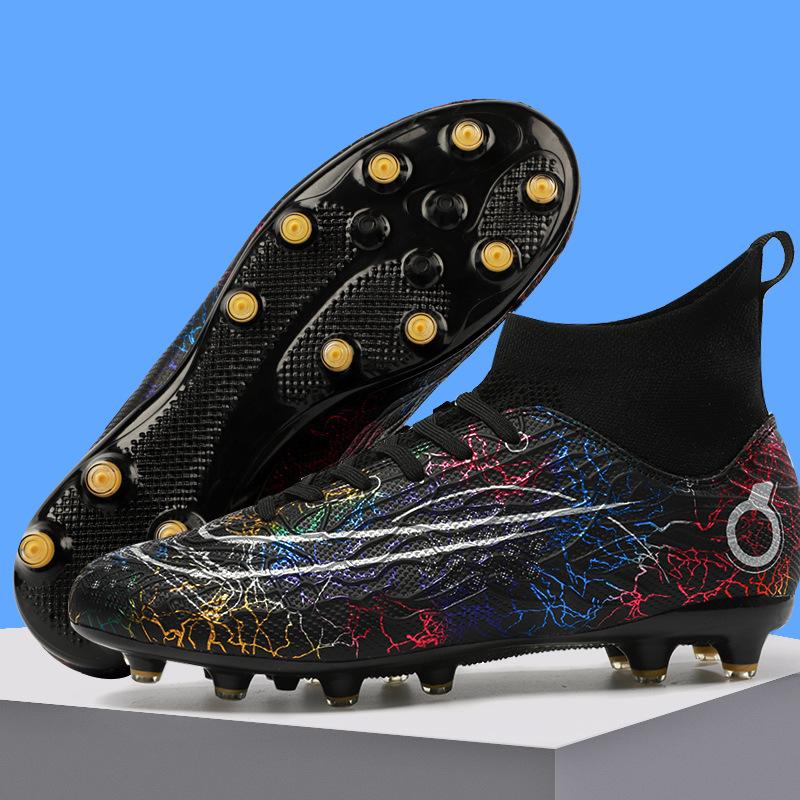 

Children s football shoes high-top youth training shoes long nails broken nails artificial turf professional game shoes 33