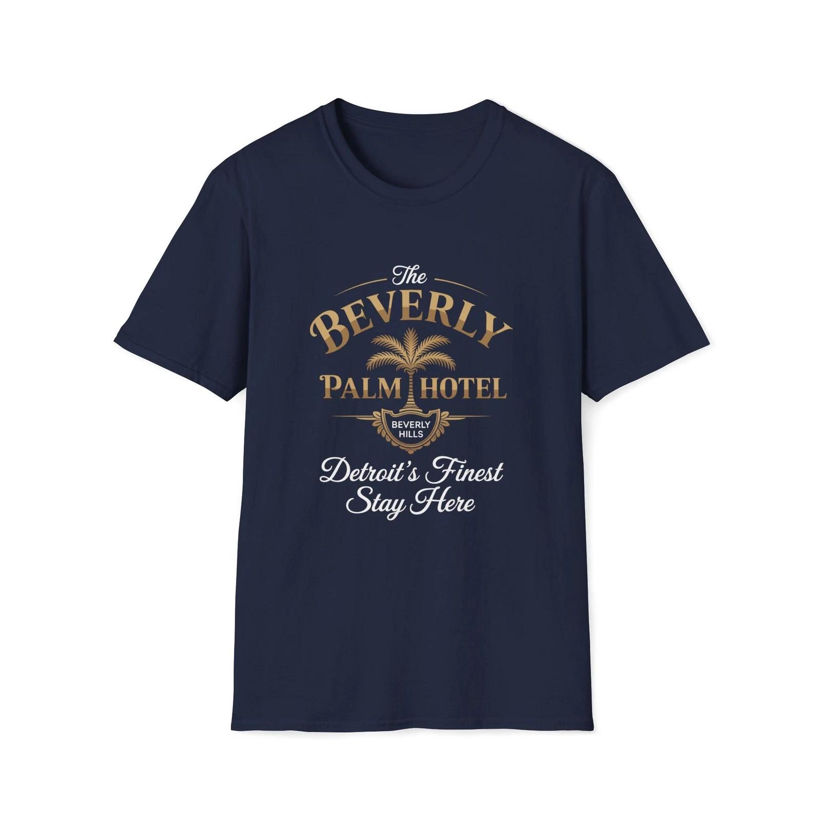 Beverly Palm Hotel T-Shirt | Axel Foley Beverly Hills Cop Unisex Softstyle Tee 3XL