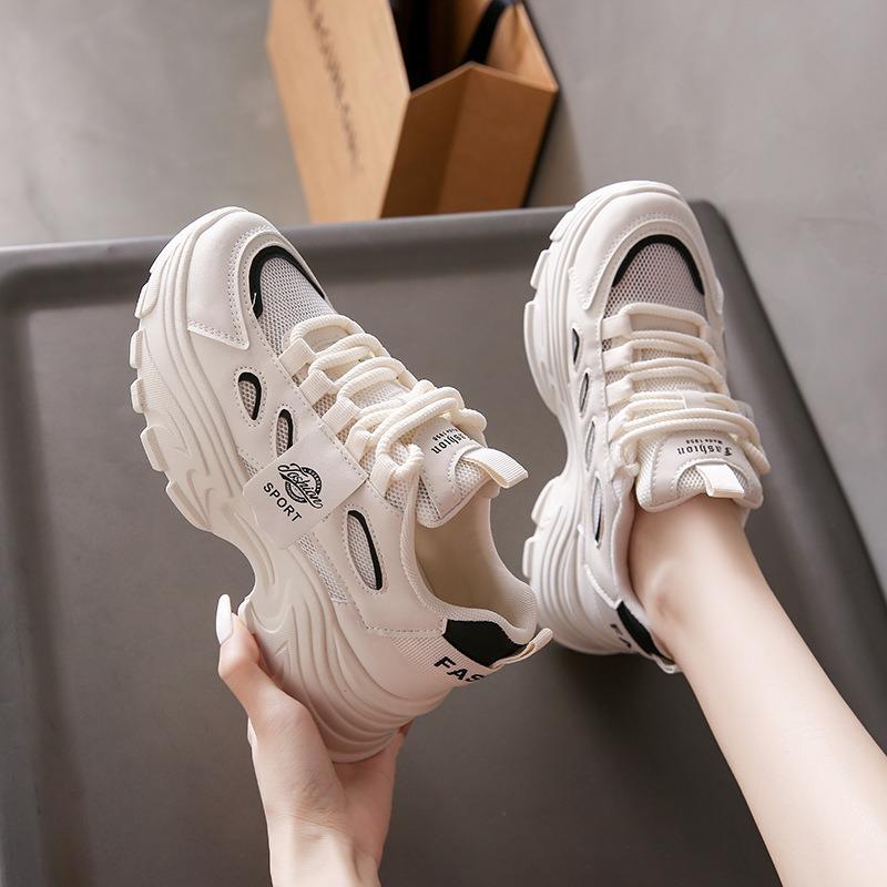 New Dad Shoes Women's Summer Student Sports Running Shoes Casual Shoes Platform Heightening Shoes -