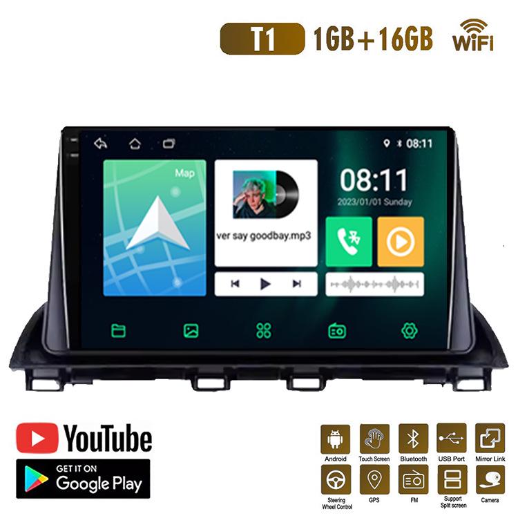 Mazda 3 Android Navigation System with Bluetooth, HD Reversing Camera, GPS, and CarPlay