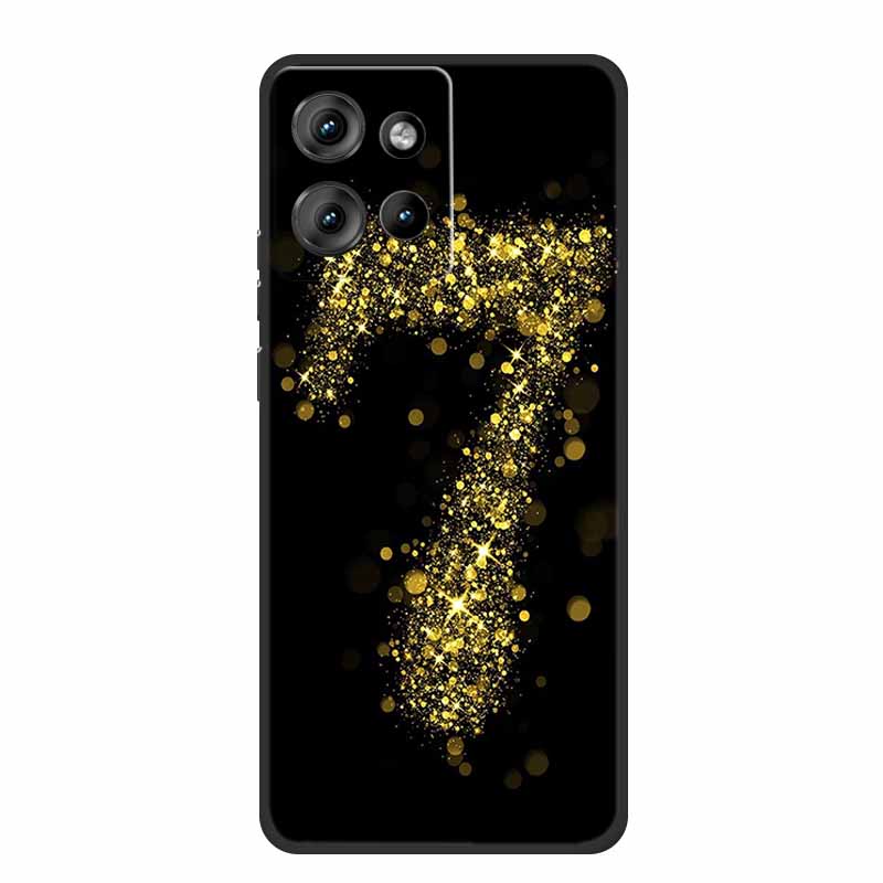 For Motorola Moto G 2025 Case Fashion Flower Black Silicone Soft TPU Back Cover Case For Motorola G75 S50 Edge 50 Neo Phone Case