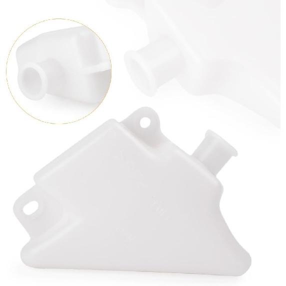 Mallofusa Motorrad Kühler Kühlmittelbehälter Überlaufbehälter Ersatz Kompatibel für Yamaha YZF-R1 2007-2008 Weiß