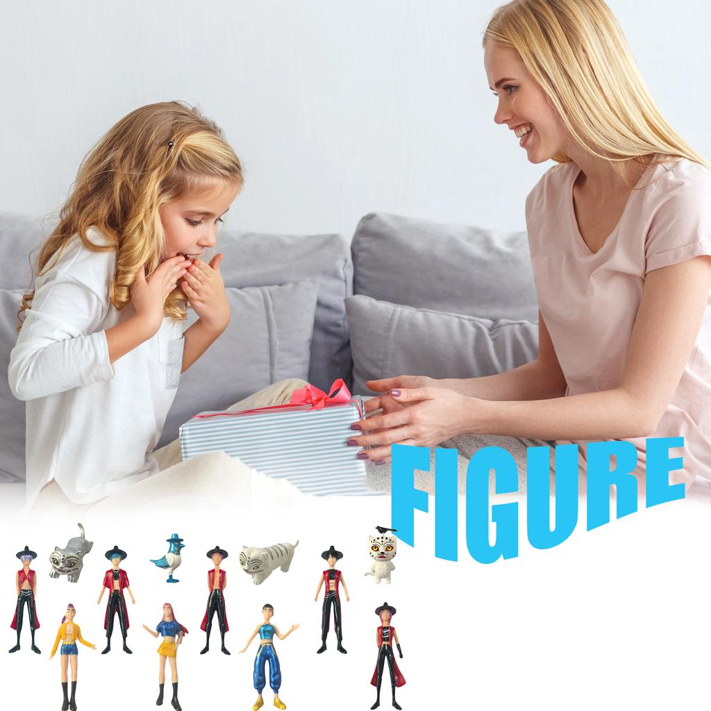 Muñeca No Móvil Versión Colección Escala Muñeca Adornos de Escritorio