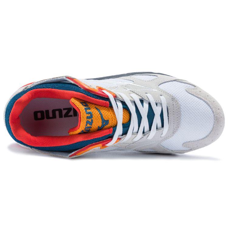 Mizuno Sky Medal Scarpe da Allenamento Basse Ammortizzanti Antiscivolo Resistenti con Supporto Unisex Sneakers Bianco Grigio Rosso D1GA201002