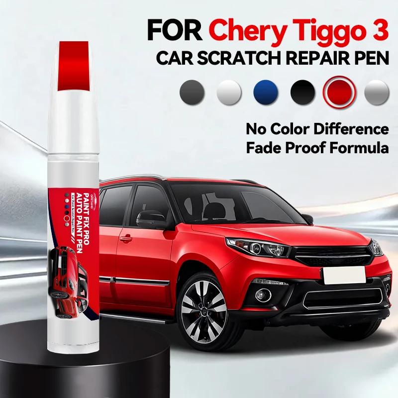 For Chirey Chery Tiggo 3 Car Paint Repair Pen Touch Up Scratch Remover DIY Auto Accessories White 030 Red DM Orange 067 Yellow