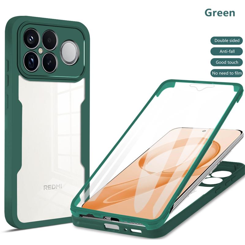 

Full Body Protection Shockproof Case for Xiaomi Poco F8 Ultra F8 Pro 5G Protective Cover Screen Protector Fundas Coque Poco F8 Pro зелёный