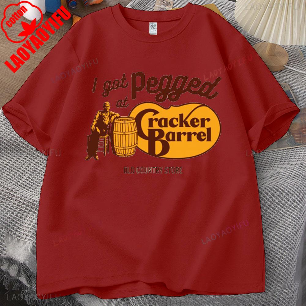 Ich wurde bei Cracker Barrel Old Country Store festgenagelt Persönlichkeits-T-Shirt Vintage Cracker Barrel T-Shirt Vintage Shirt Sarkastisches T-Shirt