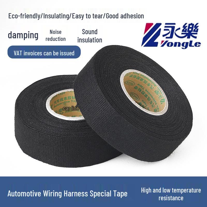 High Temp Resistant 19mm Flannel Car Wiring Harness Tape