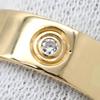 Cartier B4032400 love Love Ring half diamondRing ring 18K Yellow Gold/diamond #9(JP Size) Array