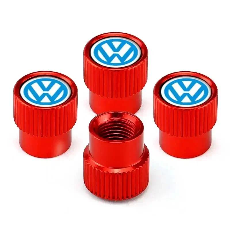 2026 Nuovo Per VOLKSWAGEN VW 4pz Tappi Stelo Valvola Pneumatico Ruota Auto per Volkswagen Golf GTI Passat Jetta Touareg Tiguan Polo Bora Sci