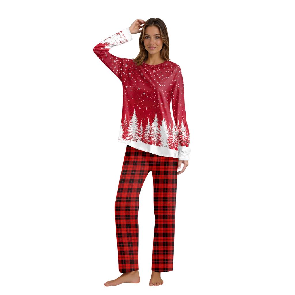 Passende Familiensets mit Weihnachtsmotiven, Langarmshirts und Hosen