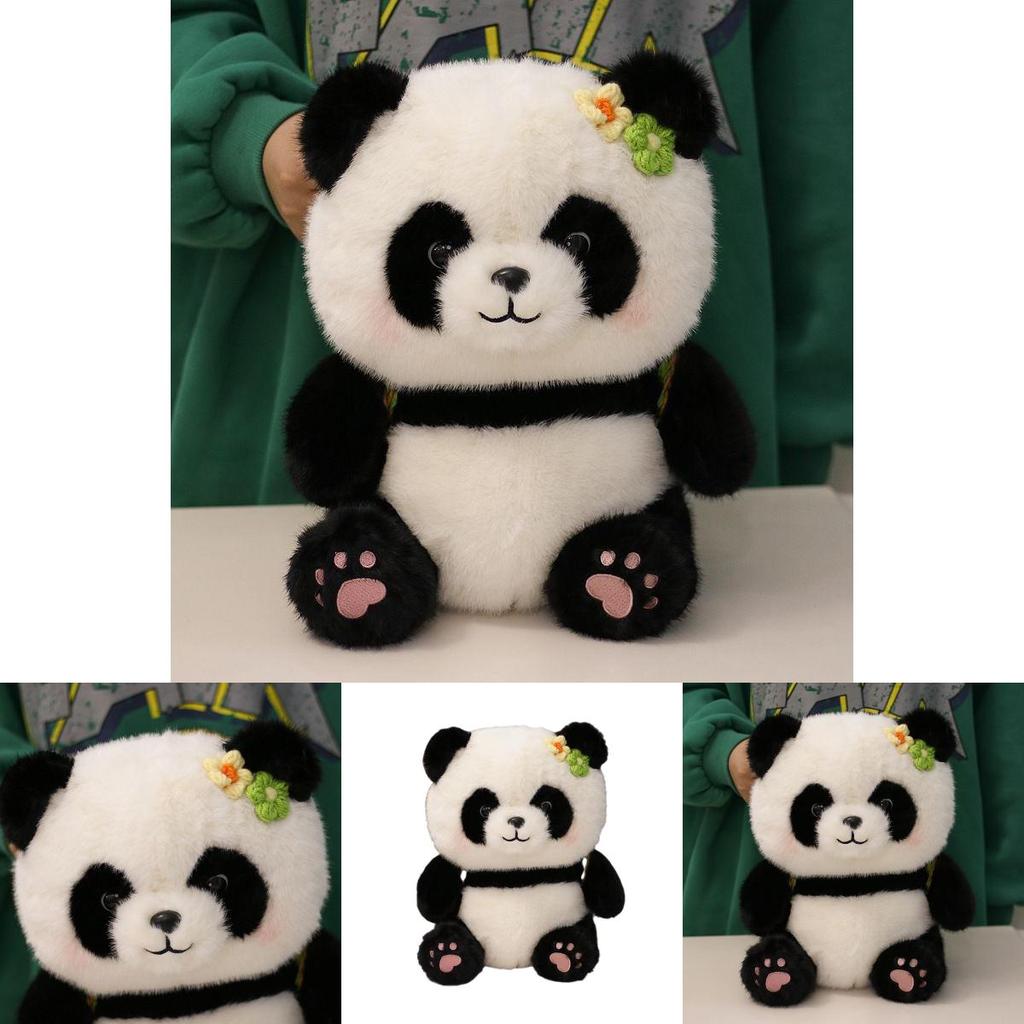 Mahjong Panda Plush Toy Soft Cute Animal Stuffed Doll For Kid And Gift Giving