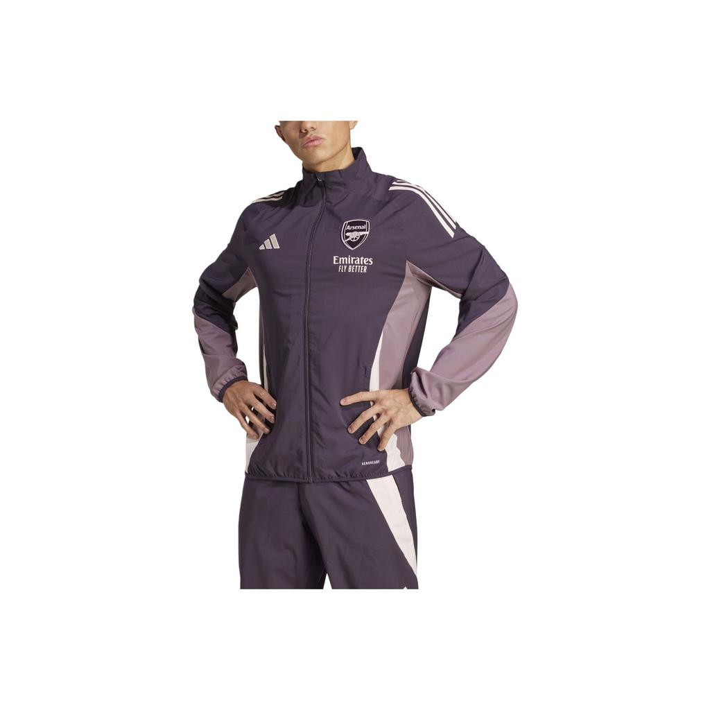Adidas Aeroready Presentation Arsenal Tiro 2024/25 Comfortable Logo Zip Long Sleeve Jacket Men Jacket JF2932