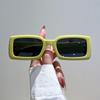 Vintage Rectangle Sunglasses Fashion Square Candy Color Shades Eyewear Trendy Retro Women Brand Design Uv400 Sun Glasses