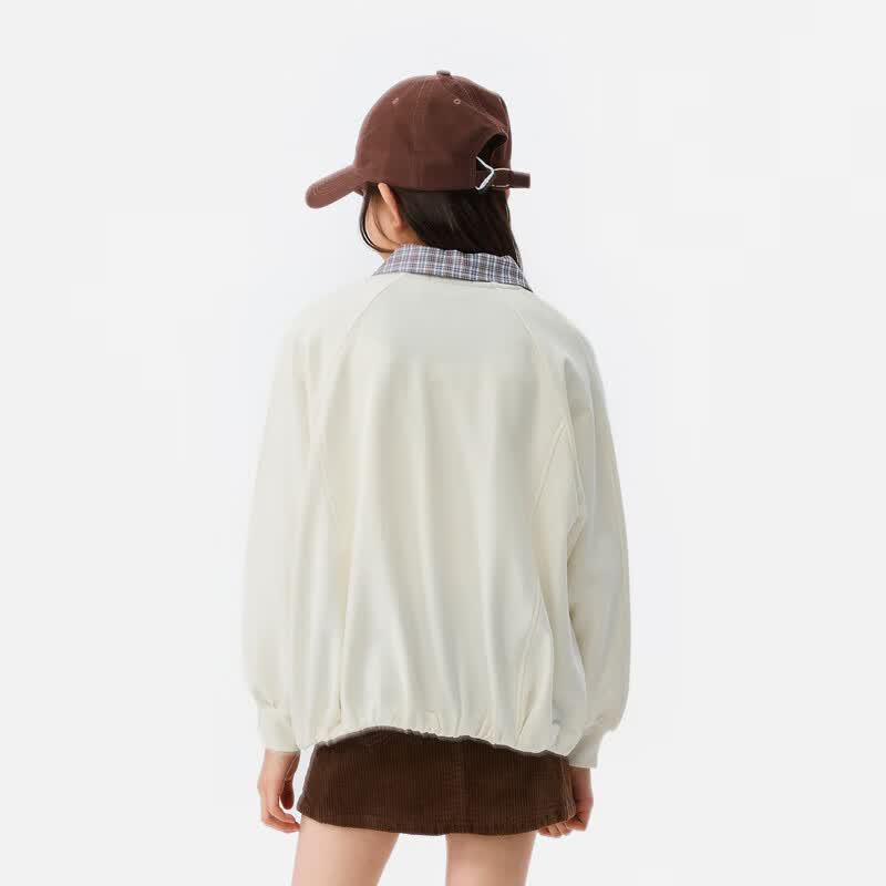 MQD Girls' Autumn Retro Lapel Jacket