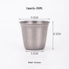 MDNG 304 Stainless Steel Single-Layer Wide Mouth Cold Drink Cup