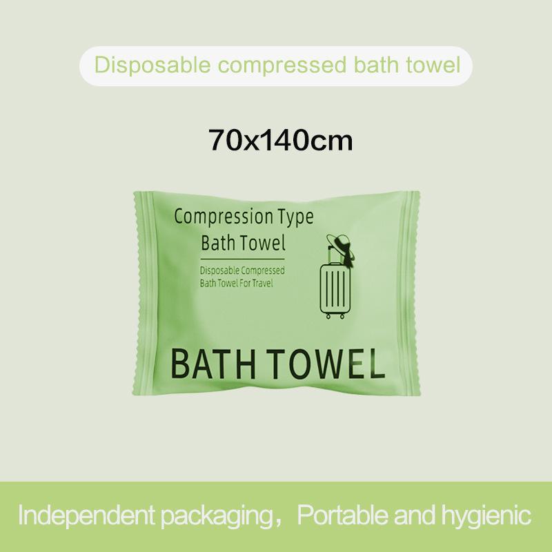 Portable Disposable Compressed Towel - Thickened Facial Cleansing & Bath Towel with Individual Packaging