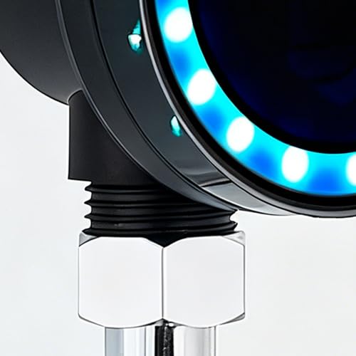 Thermomètre de douche avec affichage numérique LED, Moniteur de température de salle de bain étanche pour pommeau de douche, Robinet et Baignoire