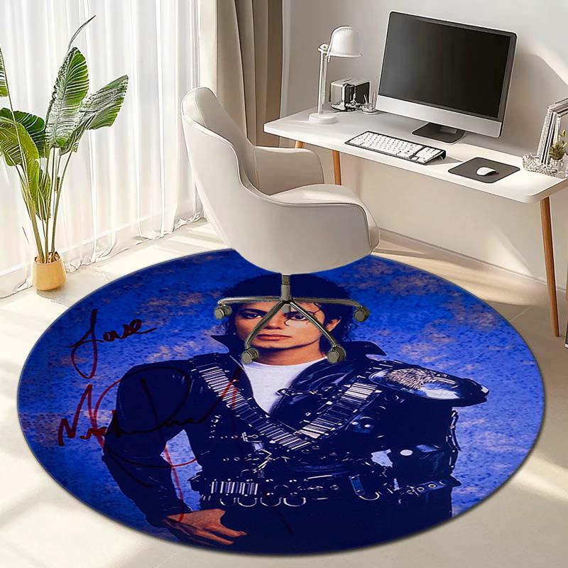 Renowned American Grammy Award Winning Singer Michael Jackson's Circular Carpet Is Soft, Home, Bedroom, Door Mat Decoration, and Non Slip Carpet F1