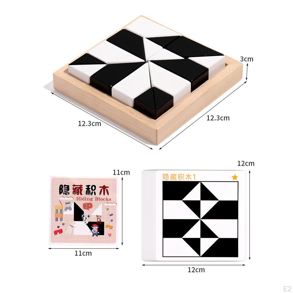 Holzklötze, Puzzle, Denksportaufgaben, Spielzeug, Urlaubsgeschenke, pädagogisches IQ-Spiel, 3D-Puzzle für die Vorschule