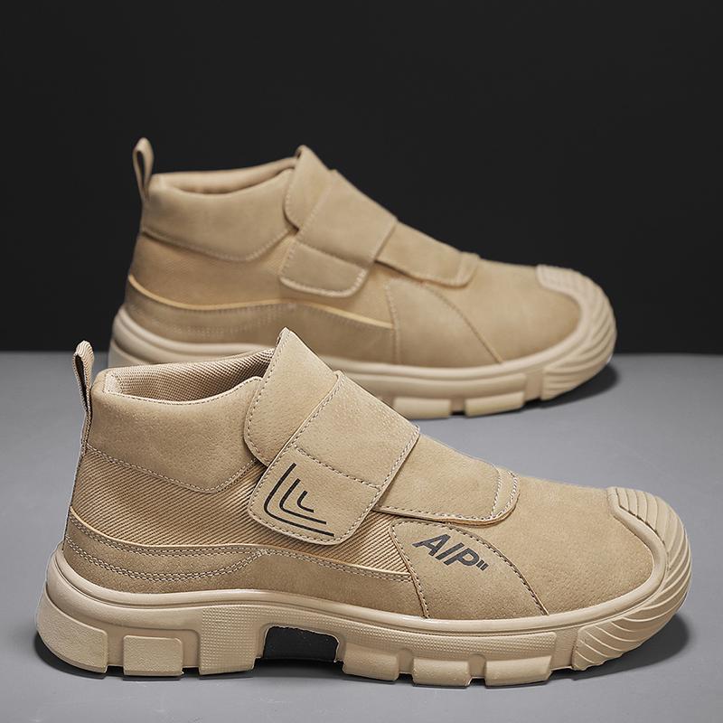 Mens Boots Casual Shoes Winter Leather Designer Luxury Ankle Boots Platform Work Safety Shoes Sneakers Botas Para Hombre