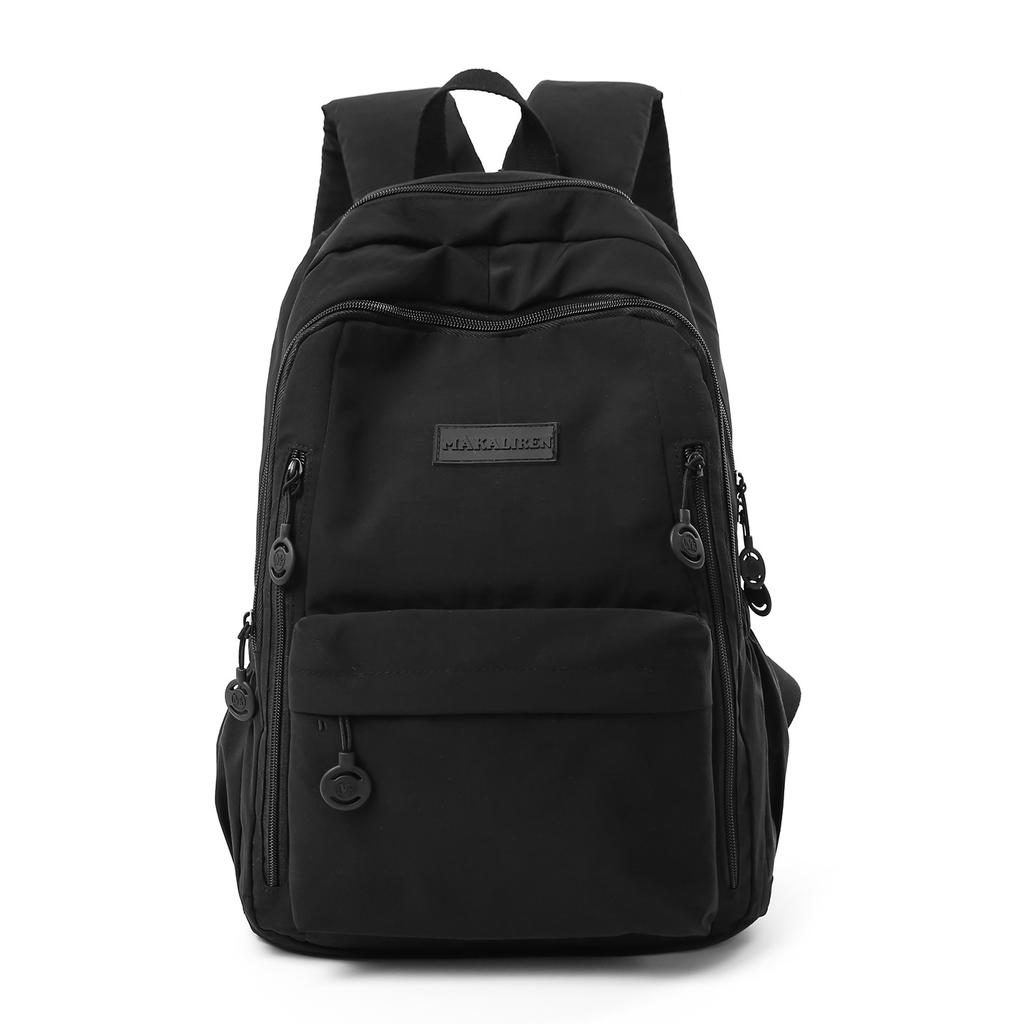 Schoolbag Mori High-value Versatile Solid Color Backpack Student Lightweight Simple Schoolbag Short Trip Outdoor Couple Backpack