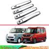 For Daihatsu Move Canbus LA850S Funcross   ABS Chrome Door Handle Cover With Smart Key Hole Catch Cap Trim Molding