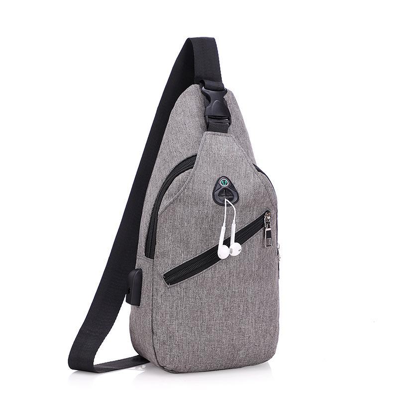 Trendy Men's Shoulder Chest Bag - Compact European & American Style Messenger Backpack
