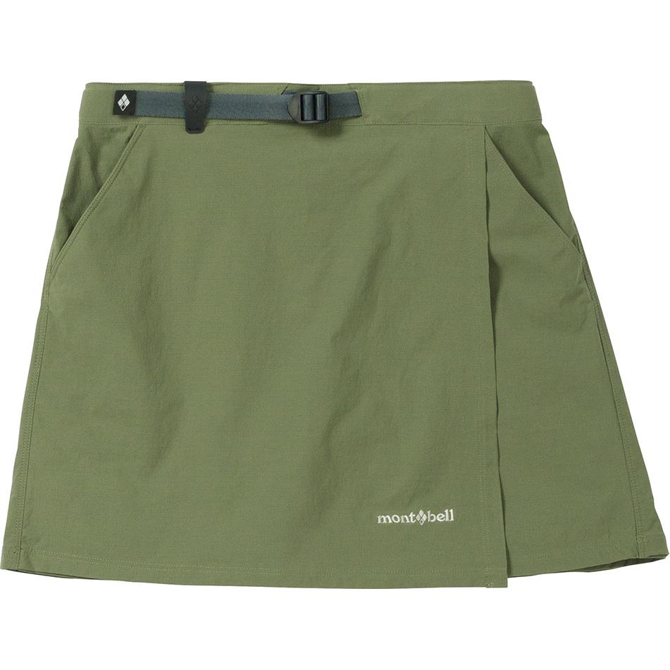 MONTBELL Color-Block Mid-Waist Quick-Dry Running Skirt Pants with Anti-Exposure Feature Casual Sports Shorts Women's