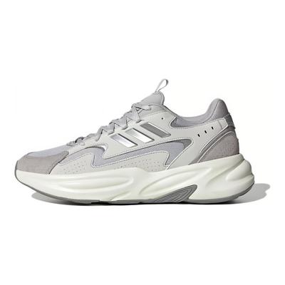 Ozwave Cloudfoam Shoes Comfortable Thick Sole Versatile Shock Absorption Non-Slip Low-Top Casual Shoes Unisex Shoes Silver White IF9692