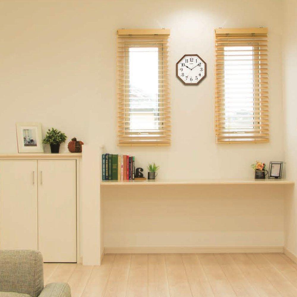 RHYTHM CITIZEN Wall Clock Analog Clock with Continuous Second Hand Small Type Octagonal Wood Brown CITIZEN Clock/Table Radio-Controlled