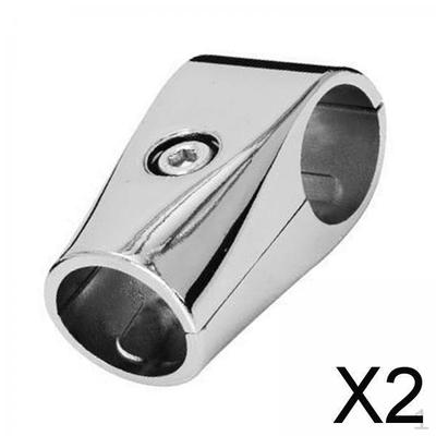 2x Trójnik Rura Złączka Akcesoria Średnica Wewn. 25 mm Zaciski Reling Łodzi 1 Szt. Aluminium dla