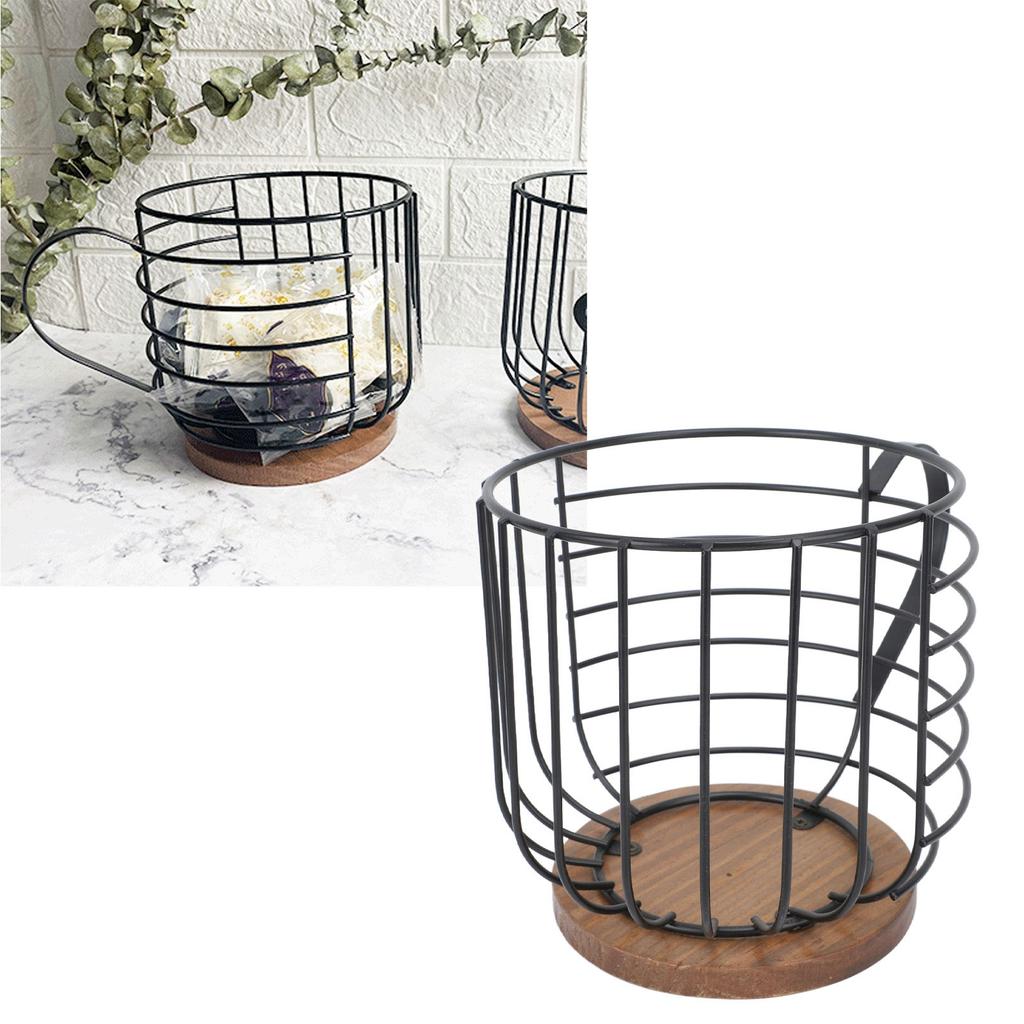Mug Shape Coffee Pod Holder Coffee Capsule Storage Basket for Counter Coffee Bar Tabletop Kitchen Living Room