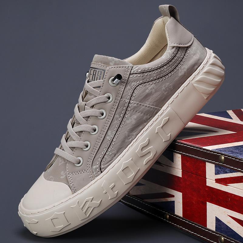 Men'S Shoes Casual Lightweight Men'S Canvas Shoes Trendy Comfortable Flat Baseplate Shoes Men
