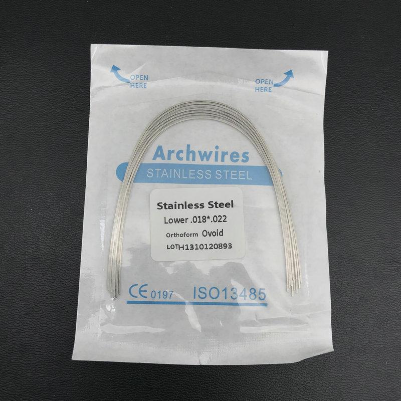 10 teile/paket Dental Kieferorthopädische Edelstahl Rechteckige Ovale Bogen Drähte