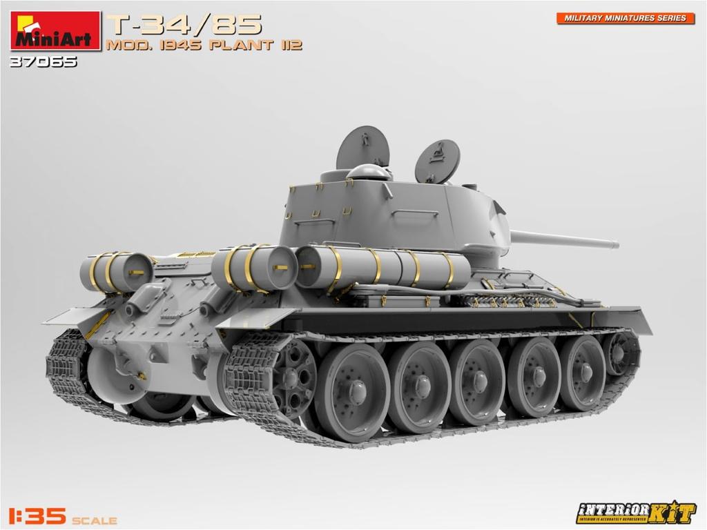 Miniart 1945 112th Factory Interior Kit Plastový model MA37065 1/35 T-34-85
