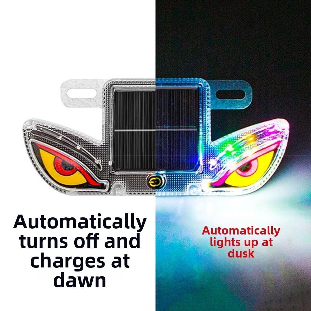 Colorful Solar LED Car Light Wireless Car Warning Light Gifts Vehicle Strobe Light