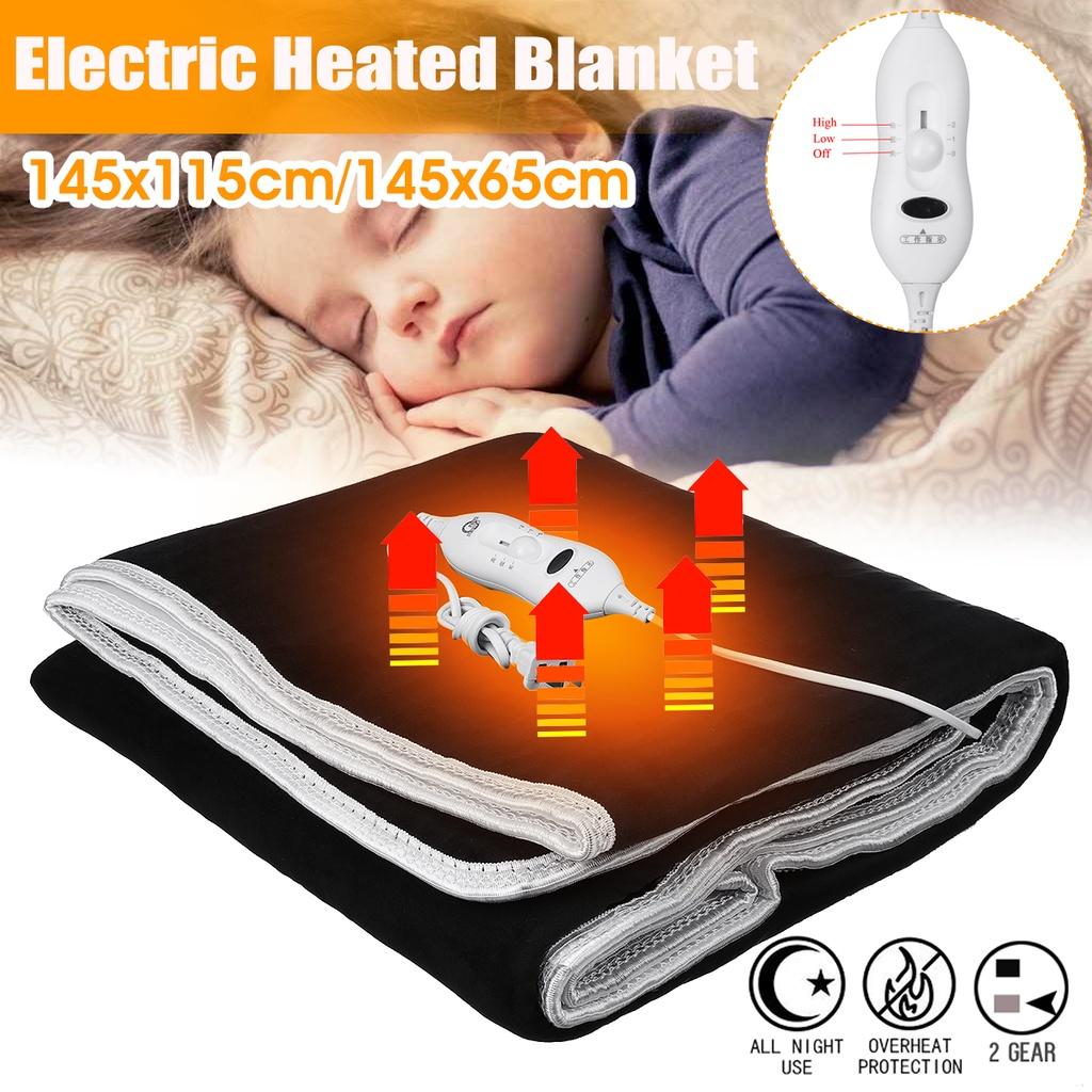 60W Electric Heated Blanket Bedroom Soft Safty Blankets Warm Heater Thermostat Electric Mattres