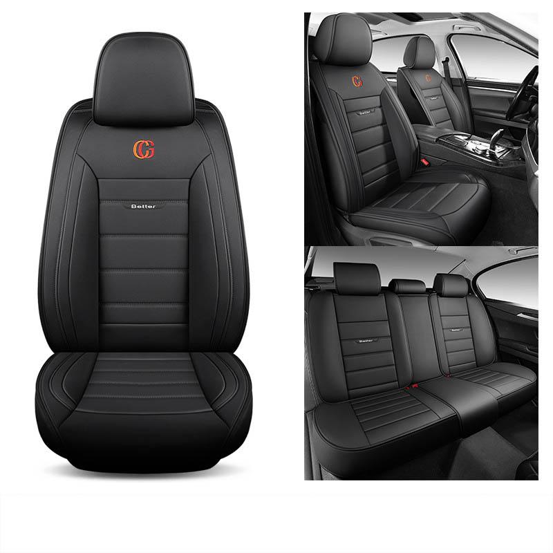 Universal 5 Set Auto Seat Cushion Leather 5 Seats Universal Car Seat Cover Waterproof Car Seat Cover