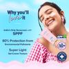 Aqualogica Radiance+ Dewy Sunscreen Gel SPF 50+ PA++++ Broad Spectrum UV & Pollution Protection 30g