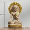 New Chinese Tantric Zen Resin Background Buddha Statue Home Decoration Ornaments Sandstone Crafts