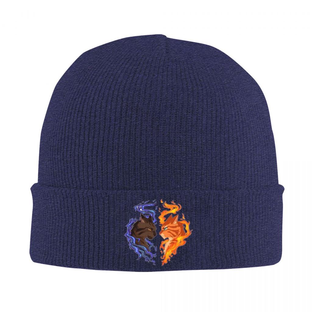 Warrior Cats Fireheart Bluestar Warm Knitted Cap Winter Knit Bonnet Hat Skullies Beanies Hip Hop Caps for Unisex