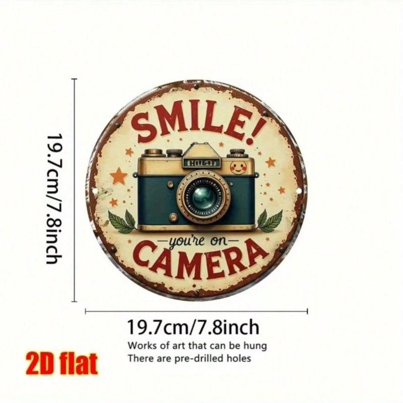 Decorative Metal Tin Sign Wall Art Home Decor 20x20 Cm