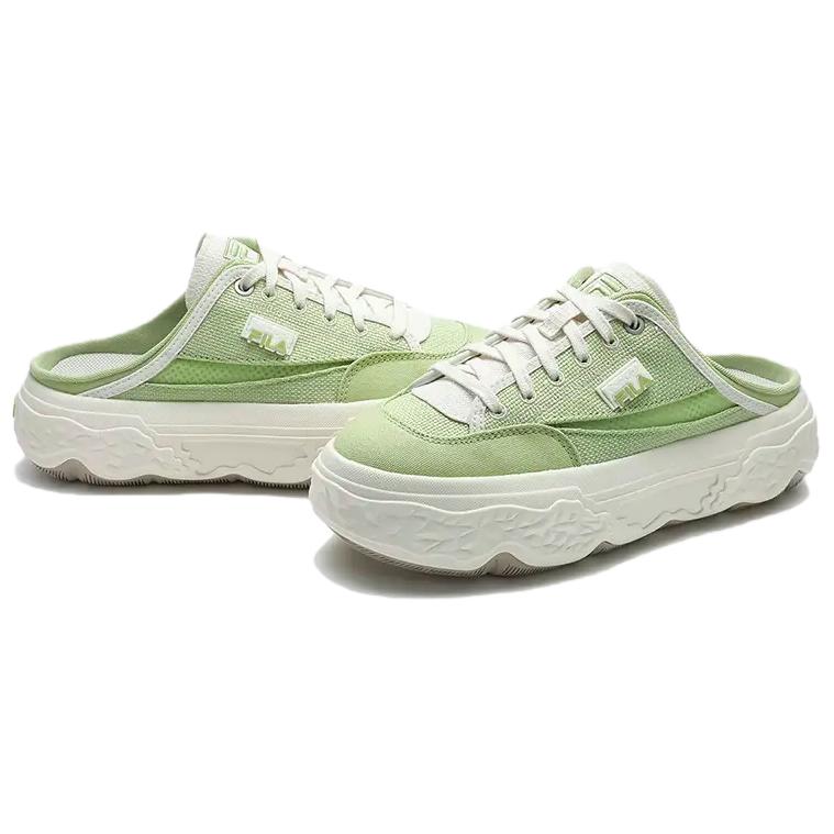 Fila Rock Mule Shoes Durable Lightweight Low-Top Canvas Shoes Women mules Margarita-Green F12W432307FMG