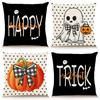 New Halloween Pillowcase Living Room Sofa Cushion Cover Cute Little Ghost Pumpkin Home Decoration