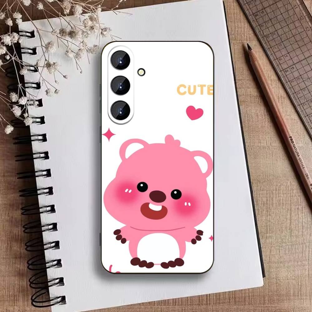 Süße Cartoon K-loopy Handyhülle Für Samsung Galaxy A73,A21s,A22,A31,A52,A53,A71,A41 Weiche Schwarze Hülle